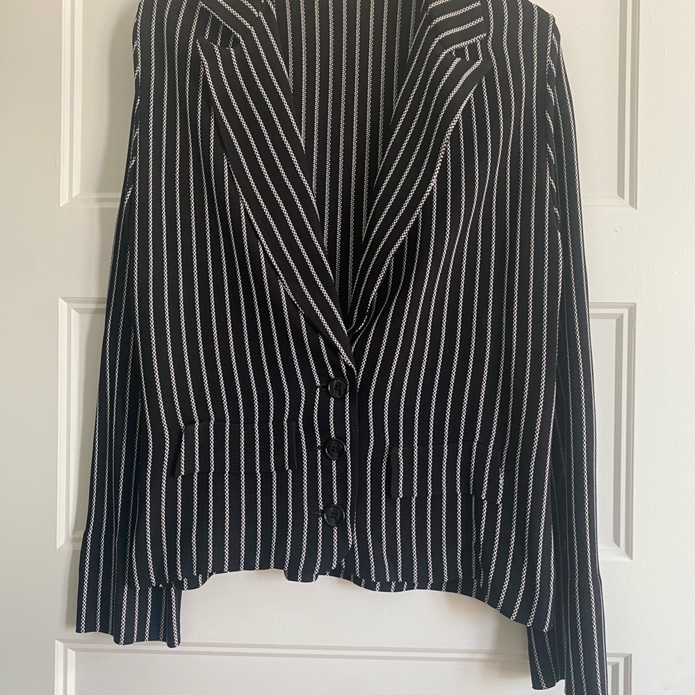 Dior Black and White Striped Jacket